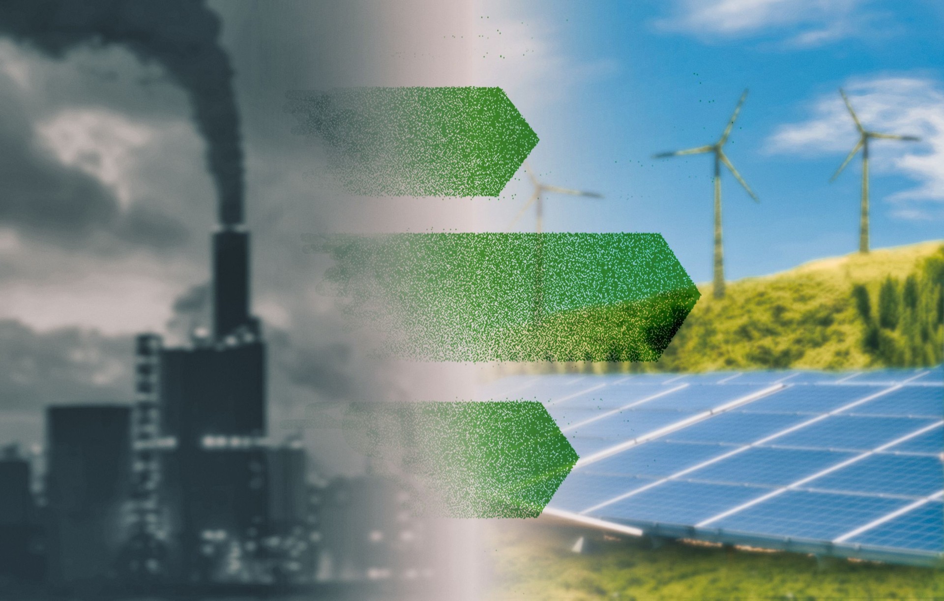 energy transition from fossil fuel to green energy